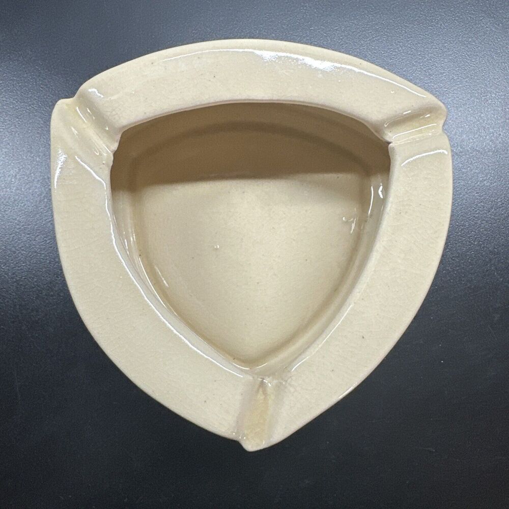 Vintage Drip Glazed  Taiwan Deep Dish Heavy Fine Ceramic Tobacco Ashtray